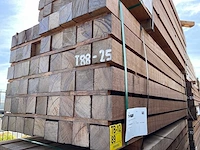 Guyana teak balken fijnbezaagd 2750x100x100mm (54x) - afbeelding 4 van  4