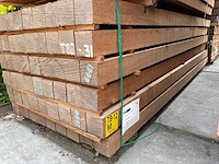 Guyana teak balken fijnbezaagd 3000x100x100mm (54x) - afbeelding 4 van  4