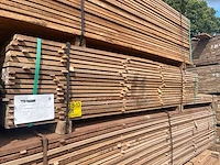 Guyana teak beschoeiingsplanken 2000-3500x100x20mm (153x) - afbeelding 4 van  4