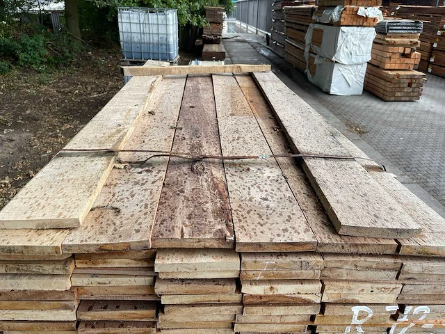 Guyana teak beschoeiingsplanken 2000-4000x150x20mm (116x) - afbeelding 1 van  3