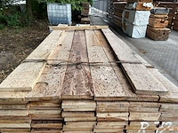 Guyana teak beschoeiingsplanken 2000-4000x150x20mm (116x) - afbeelding 1 van  3