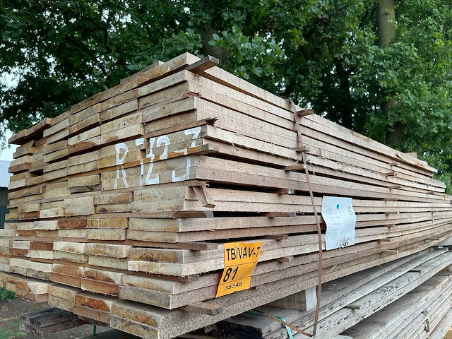 Guyana teak beschoeiingsplanken 2000-4000x150x20mm (116x) - afbeelding 2 van  3