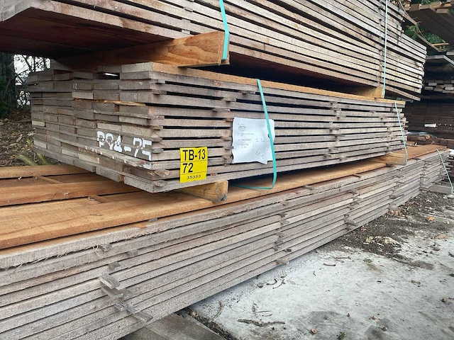 Guyana teak beschoeiingsplanken 2000x150x20mm (69x) - afbeelding 4 van  4