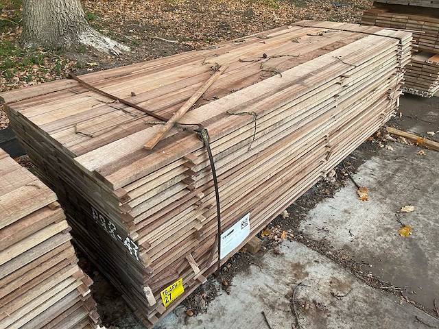 Guyana teak beschoeiingsplanken 2500x100x20mm (207x) - afbeelding 4 van  4