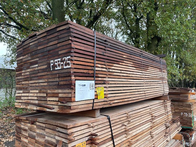 Guyana teak beschoeiingsplanken 2500x150x20mm (138x) - afbeelding 4 van  4