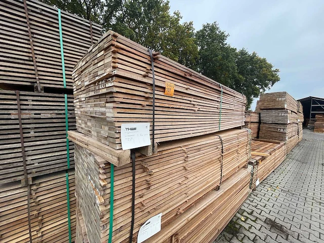 Guyana teak beschoeiingsplanken 3000x100x20mm (207x) - afbeelding 4 van  4