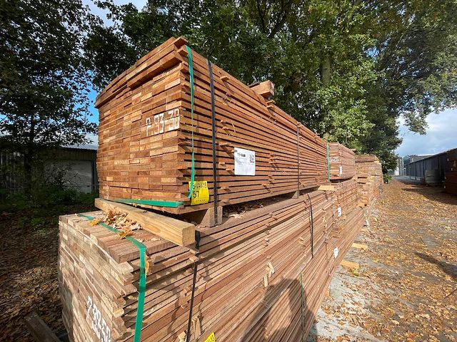 Guyana teak beschoeiingsplanken 3000x100x20mm (207x) - afbeelding 4 van  4