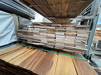 Guyana teak beschoeiingsplanken 3000x100x20mm (85x) - afbeelding 3 van  3
