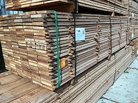 Guyana teak beschoeiingsplanken 3000x150x20mm (138x) - afbeelding 4 van  4