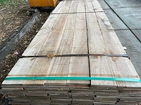 Guyana teak beschoeiingsplanken 3000x150x20mm (60x) - afbeelding 1 van  3