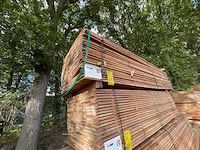 Guyana teak beschoeiingsplanken 3500x100x20mm (100x) - afbeelding 4 van  4