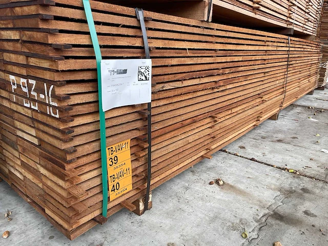 Guyana teak beschoeiingsplanken 3500x150x20mm (69x) - afbeelding 4 van  4