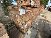 Guyana teak beschoeiingsplanken 4000-4500x100x20mm (207x) - afbeelding 4 van  4