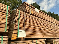 Guyana teak beschoeiingsplanken 4000x100x20mm (207x) - afbeelding 4 van  4