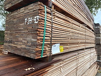 Guyana teak beschoeiingsplanken 4000x100x20mm (207x) - afbeelding 4 van  4