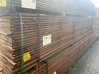 Guyana teak beschoeiingsplanken 4500-5000x150x20mm (138x) - afbeelding 4 van  4
