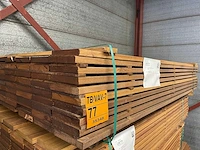 Guyana teak geschaafd 1850x145x21mm (65x) - afbeelding 2 van  3