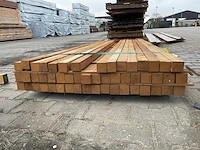 Guyana teak hardhouten palen fijnbezaagd, lengte 300cm (51x) - afbeelding 3 van  3