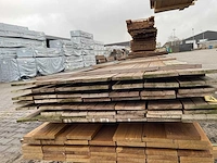 Guyana teak hardhouten planken geschaafd 16x140mm, lengte 450cm (56x) - afbeelding 3 van  3