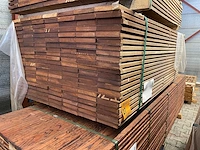 Guyana teak hardhouten planken geschaafd 1850x145x21mm (147x) - afbeelding 4 van  4