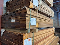 Guyana teak hardhouten planken geschaafd 2150x145x21mm (119x) - afbeelding 4 van  4