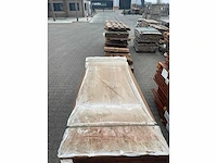 Guyana teak hardhouten planken geschaafd 21x120mm, lengte 245cm - afbeelding 1 van  3