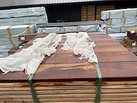 Guyana teak hardhouten planken geschaafd 21x145mm, lengte 95cm (147x)