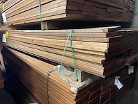 Guyana teak hardhouten vlonderplanken 21x145mm, lengte 245cm (79x) - afbeelding 4 van  4