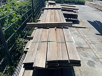 Guyana teak hardhouten vlonderplanken 21x145mm, lengte 500cm (18x)