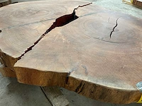 Guyana teak houten schijf 1200mm - afbeelding 1 van  3