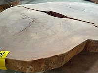 Guyana teak houten schijf 1400mm - afbeelding 1 van  3