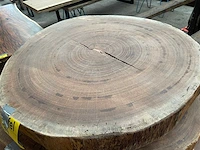 Guyana teak houten schijf 900mm - afbeelding 2 van  3