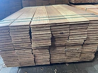 Guyana teak kopse veer en groef (buitenparket) 1250x145x21mm (120x) - afbeelding 3 van  4