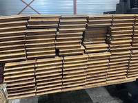 Guyana teak kopse veer en groef (buitenparket) 1250x145x21mm (120x) - afbeelding 3 van  3