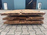 Guyana teak latten geschaafd 3350-3650x40x21mm (150x) - afbeelding 3 van  4