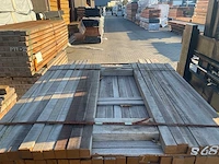 Guyana teak palen fijnbezaagd 1000-1500x40x40mm (138x) - afbeelding 1 van  3