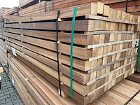 Guyana teak palen fijnbezaagd 2150-2450x68x68mm (112x) - afbeelding 2 van  3