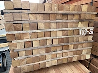 Guyana teak palen fijnbezaagd 2150-2450x68x68mm (112x) - afbeelding 3 van  3