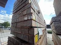 Guyana teak palen fijnbezaagd 3000x100x100mm (27x) - afbeelding 4 van  4
