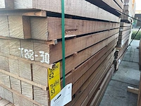 Guyana teak palen fijnbezaagd 3000x100x100mm (27x) - afbeelding 4 van  4