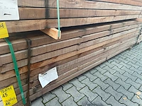 Guyana teak palen fijnbezaagd 3050x60x60mm (35x) - afbeelding 4 van  4