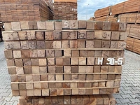 Guyana teak palen fijnbezaagd 3050x60x60mm (70x) - afbeelding 3 van  3