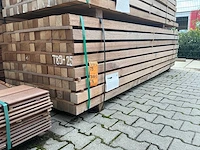Guyana teak palen fijnbezaagd 3050x68x68mm (56x) - afbeelding 4 van  4
