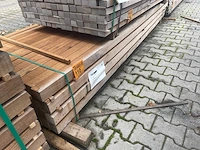 Guyana teak palen fijnbezaagd 3050x68x68mm (56x) - afbeelding 4 van  4