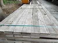 Guyana teak planken fijnbezaagd 2150x108x33mm (153x) - afbeelding 1 van  3