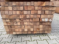 Guyana teak planken fijnbezaagd 3050x60x60mm (135x) - afbeelding 3 van  3