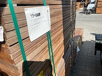 Guyana teak planken geschaafd 1250x140x25mm (161x) - afbeelding 2 van  3