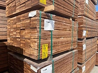 Guyana teak planken geschaafd 1250x140x25mm (80x) - afbeelding 4 van  4
