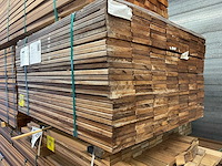 Guyana teak planken geschaafd 1250x145x21mm (189x) - afbeelding 4 van  4