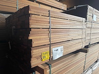 Guyana teak planken geschaafd 1250x90x25mm (253x) - afbeelding 4 van  4